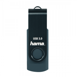 USB флаш памет USB памет HAMA Rotate, 256GB, USB 3.0  90 MB-s, Петролно синьо