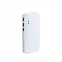 Батерия за смартфон Kaprin Мобилна батерия, с 3 USB порта, 10 000 mAh, бяла
