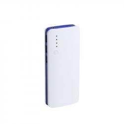 Външна батерия Cool Мобилна батерия Kaprin, с 3 USB порта, 10 000 mAh, бяло и синьо