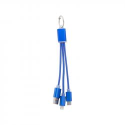 Cool Кабел 3 в 1 USB Scolt, Lightning, micro USB и USB type C, син