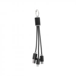 Cool Кабел 3 в 1 USB Scolt, Lightning, micro USB и USB type C, черен