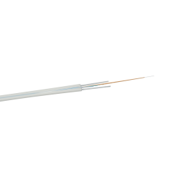 Инсталационен оптичен кабел FTTH 1 влакно 2x0.4mm SW, LSZH, бял