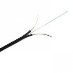 Инсталационен оптичен кабел FTTH 1F 2x0.5mm SW, черен