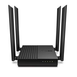 Безжичен рутер TP-Link Archer C64 AC1200, 2.4-5 GHz, 400 - 867 Mbps, 5х10/100/100, гигабитов, MU-MIMO
