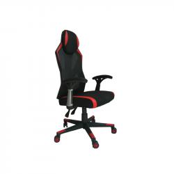 Геймърски стол RFG Геймърски стол Soft Game, черно-червен