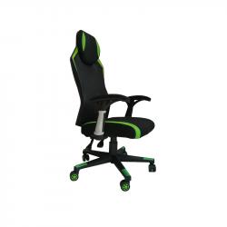 Геймърски стол RFG Геймърски стол Soft Game, черно-зелен