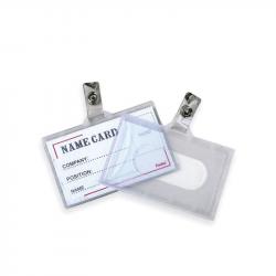 Foska Бадж, двулицев, пластмасов, хоризонтален, 92 х 59 mm, 5 броя на най-ниска цени