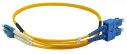 Оптична пач корда LC/UPC-SC/UPC Сингъл мод 9/125 дуплекс, 1,5м.