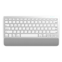 Клавиатура Delux K3300GX безжична мултимедийна сребриста US Layout