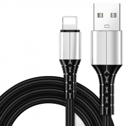 Кабел/адаптер VCom кабел Cable iPhone Lighting-USB data 2A 1m - CU287L