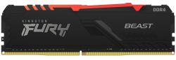 Памет KINGSTON 8GB 3200MHz DDR4 CL16 DIMM FURY Beast RGB