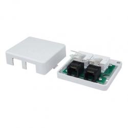 Двойна розетка за повърхностен монтаж категория 5е