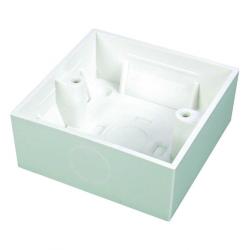 Розетка Кутия за повърхностен монтаж за розетки DIN стандарт, бяла