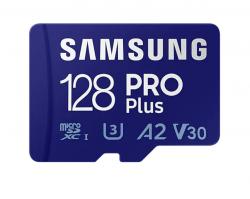 SD/флаш карта Samsung 128GB micro SD Card PRO Plus with Adapter, Class10, Read 160MB-s - Write 120MB-s