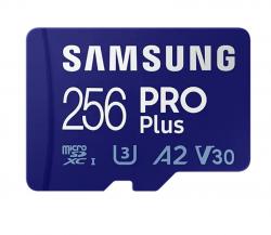 SD/флаш карта Samsung 256GB micro SD Card PRO Plus  with Adapter, Class10, Read 160MB-s - Write 120MB-s