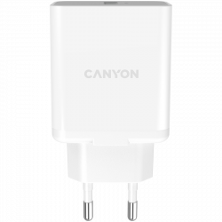 Кабел/адаптер Canyon, Wall charger with 1*USB, QC3.0 24W, Input: 100V-240V