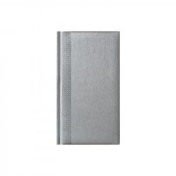 Канцеларски продукт Календар-бележник Финес, без дати, 9.5 x 17.5 cm, сребрист