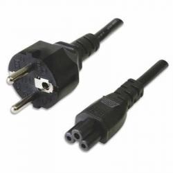 Кабел/адаптер Захранващ кабел Schuko 180° към C5 180° - 1 м, черен