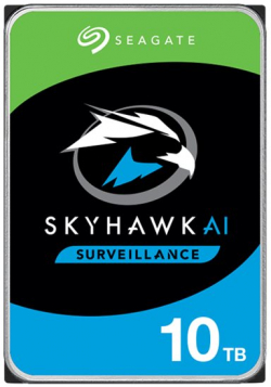 Хард диск / SSD SEAGATE Surveillance AI Skyhawk 10TB HDD SATA 6Gb-s 256MB cache 8.9cm 3.5inch BLK