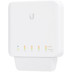 Комутатор/Суич UBIQUITI Flex; (4) GbE PoE+ ports; (1) GbE PoE++ input port for power; 46W PoE availability* PoE++ input; 20W PoE availability PoE+ input; 8W PoE availability PoE input; Indoor-Outdoor.