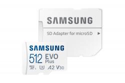 SD/флаш карта SAMSUNG EVO Plus microSDXC 512GB UHS-I U3 Read up to 130MB-s Full HD & 4K UHD Memoy Card incl. SD-Adapter 2021