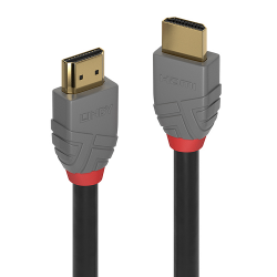 Кабел/адаптер LINDY LNY-36964 :: HDMI 2.0 кабел, Anthra Line, 4K, 60Hz, A-A, M-M, 3 м