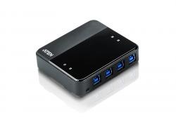 USB Хъб ATEN US434 :: Периферен превключвател, 4 x 4, USB 3.0 (4 PC поделят 4 USB у-ва)