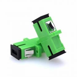 Мрежов аксесоар SC-APC симплексен оптичен адаптер, сингълмод 9-125, зелен, Conneu
