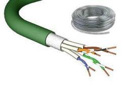 Медна пач корда Пач кабел категория 7, SF-UTP, LSZH, зелен - 100 м