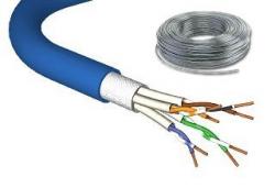 Медна пач корда Пач кабел категория 7, SF-UTP, LSZH, син - 100 м