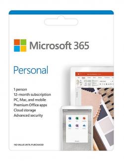Софтуер Microsoft 365 Personal English EuroZone Subscr 1YR Medialess P8