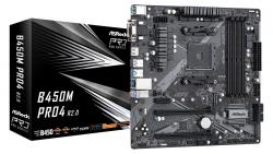 Дънна платка ASROCK Main Board Desktop B450M PRO4 (AM4, 4xDDR4, 1x PCIe 3.0 x16, 1x PCIe 2.0