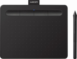 Графичен таблет Wacom Intuos M, 216 x 135 мм, 1х USB 3.0, Wacom Pen 4K, 4096 нива, 2540 lpi, Черен