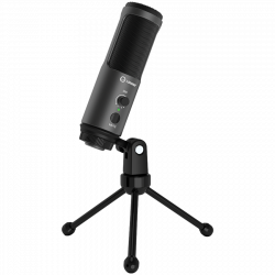 Микрофон LORGAR Gaming Microphones, Black color, USB condenser mic with Volumn kob, 3.5MM