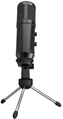 Микрофон Геймърски LORGAR Gaming Microphones, Whole balck color, USB condenser microphone