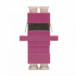 Мрежов аксесоар LC дуплексен оптичен адаптер, мултимод, виолетов, Conneu