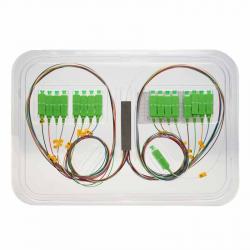 Оптичен PLC сплитер 1х16 с SC-APC конектори, Blockless, 0.7 м., Conneu