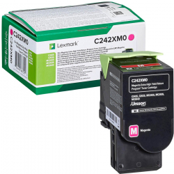 Тонер за лазерен принтер Lexmark C242XM0 Magenta Return Programme Toner Cartridge, 3,500 pages