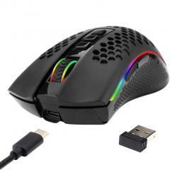 Мишка Кабелна-безжична RGB геймърска мишка Redragon Storm Pro M808-KS