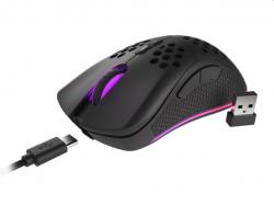 Мишка Genesis Zircon 550, геймърска, безжична, 8000dpi, 7 бутона, обхват до 10 метра,черен