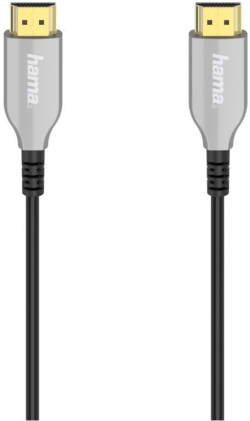 Кабел/адаптер Оптичен активен кабел HAMA Optical, HDMI мъжко - HDMI мъжко, Ethernet 15м