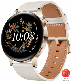 Смарт часовник Huawei Watch GT 3 42mm, Milo-B19V, 1.32", Amoled, 466x466, PPI 356, 4GB