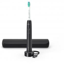 Philips Sonicare 3100 series, електрическa четкa за зъби, вграден батерия, черен цвят