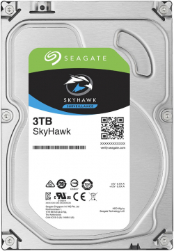 Хард диск / SSD 3TB Seagate SkyHawk Surveillance  3,5" 5900 rpm  SATA 3 (6Gb/s) /RECERTIFIED