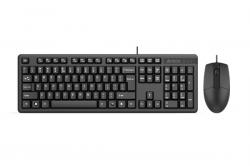 Клавиатура Комплект A4Tech KK-3330 USB DESKTOP BLACK, черен