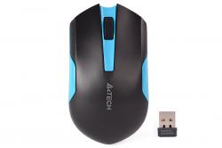 Мишка Безжична мишка A4TECH G3-200N, черен/син - G3-200N BLACK+BLUE