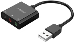 Аудио карта Orico външна звукова карта USB Sound card - Headphones, Mic, 4 PIN
