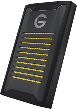 Хард диск / SSD SanDisk G-DRIVE ArmorLock 1TB SSD външен, USB 3.2 Type C, черен цвят