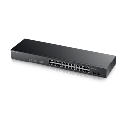 Комутатор/Суич ZyXEL GS1900-24 v2, 24-port GbE L2 Smart Switch, rackmount, fanless