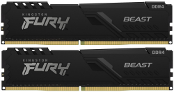 Памет KINGSTON DRAM 16GB 3200MHz DDR4 CL16 DIMM (Kit of 2) FURY Beast Black